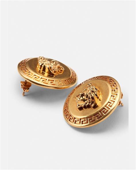 versace tribute medusa earrings|Versace Medusa stud earrings.